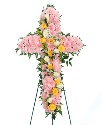 Floral Cross Wreath