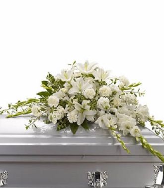 Casket With Flowers